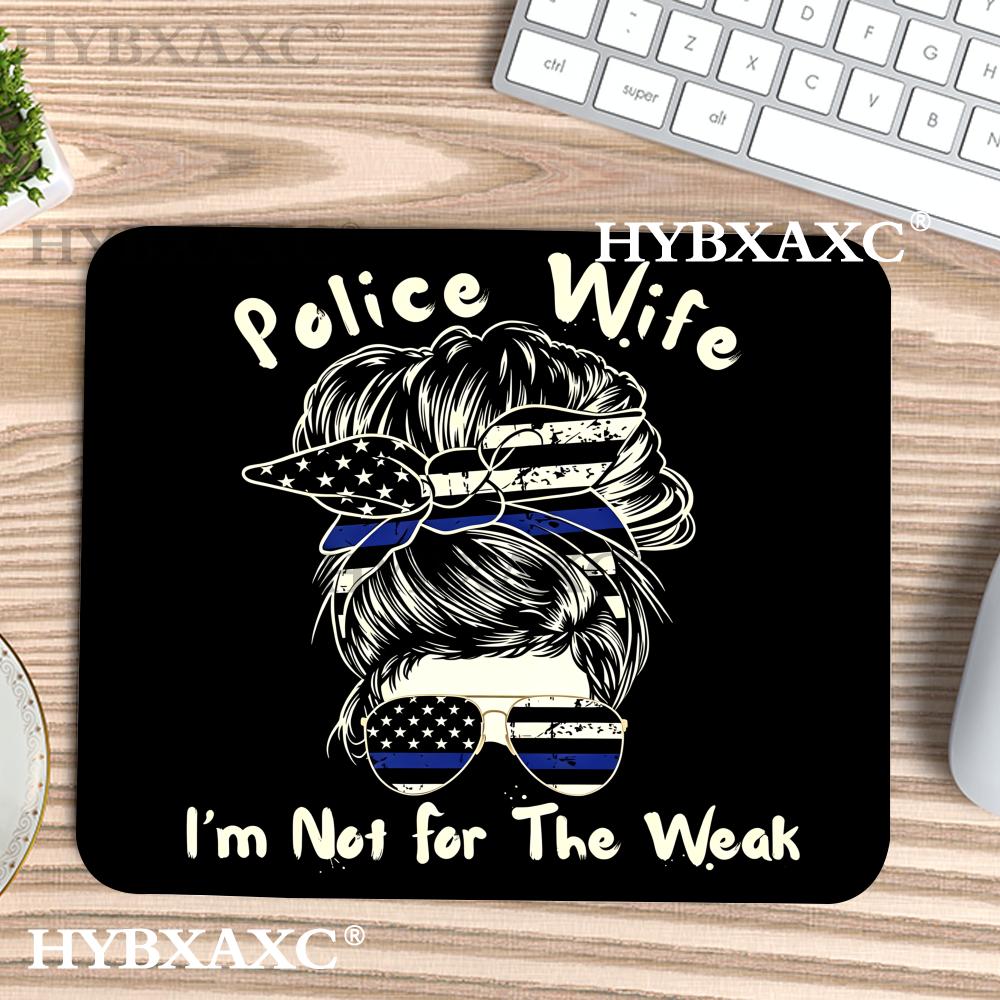 Desk Setup Or Set Up - HYBXAXC Police Wife Mouse Pad Thin