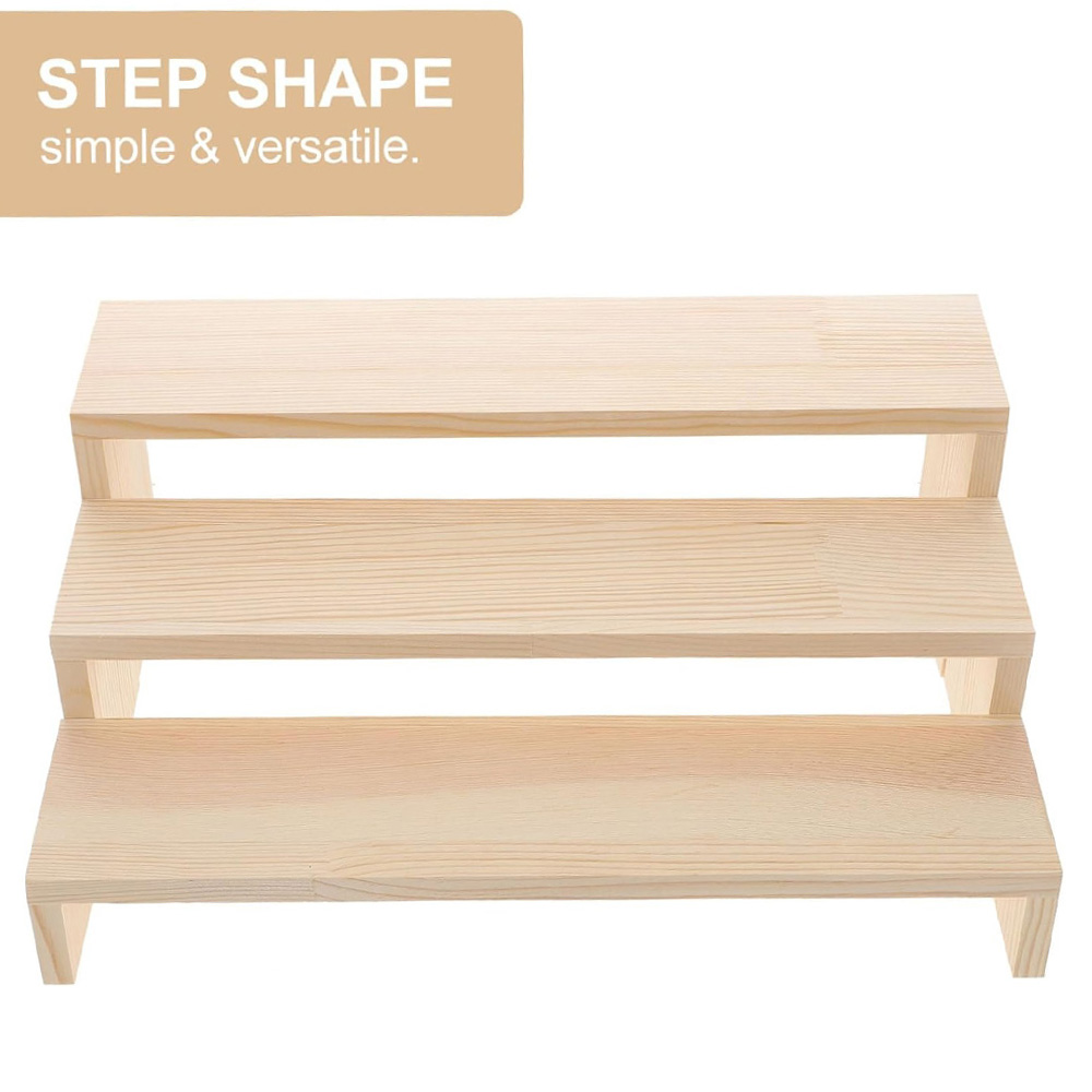 Monitor Riser Wood - Wooden Display Stand Figure Stand Perfume