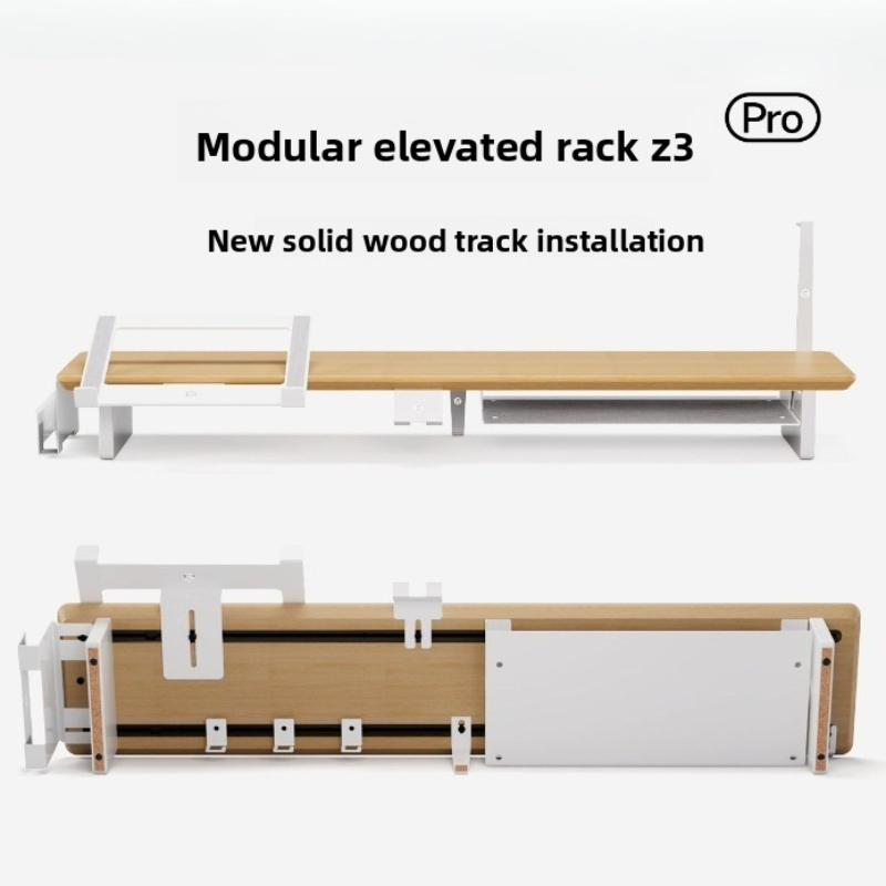 Monitor Riser Wood - Modern Solid Wood Monitor Stand Riser