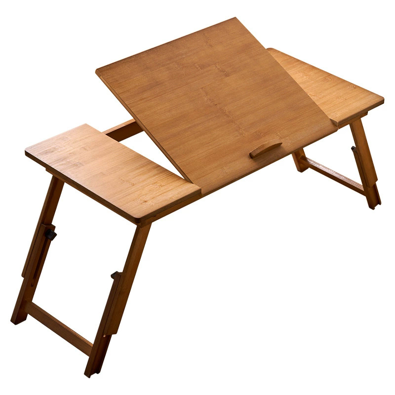 Desk Setup Laptop - Folding Laptop Table Bamboo Adjustable Minimalism
