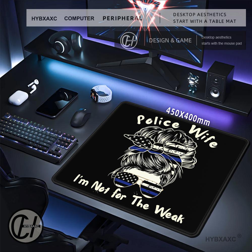 HYBXAXC Police Wife Mouse Pad  - Desk Setup Or Set Up review and price