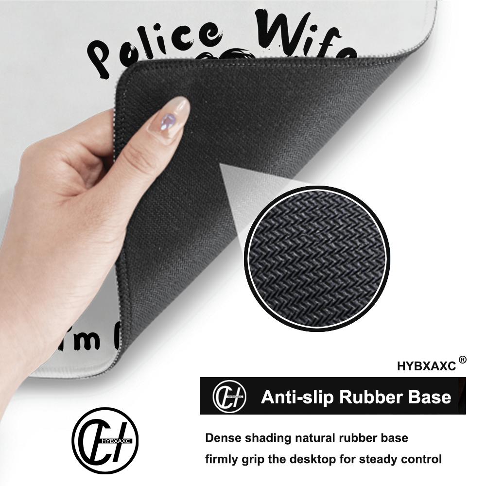 HYBXAXC Police Wife Mouse Pad  - Desk Setup Or Set Up review and price