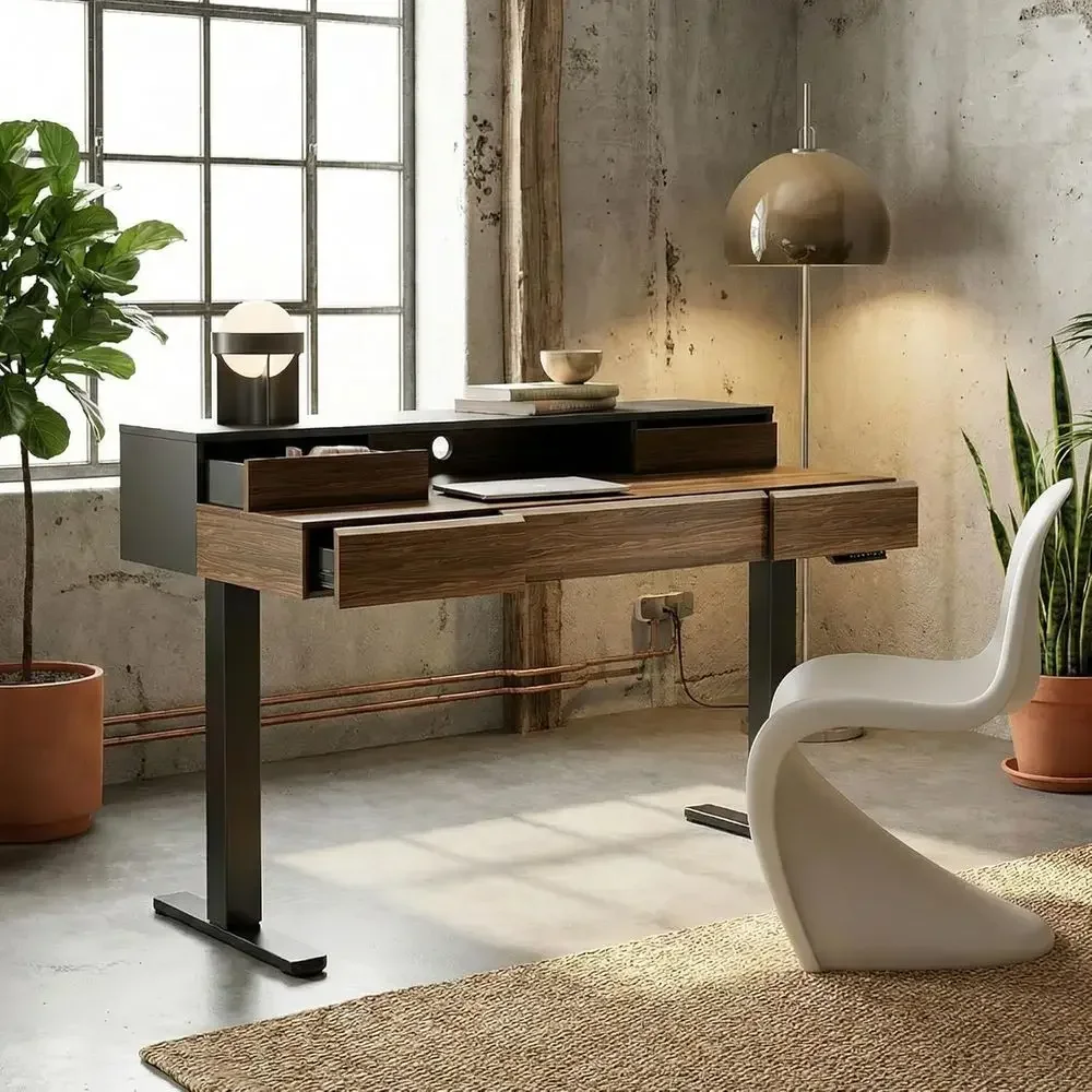 Solid Wood Electric Standing D - Monitor Riser Wood review and price