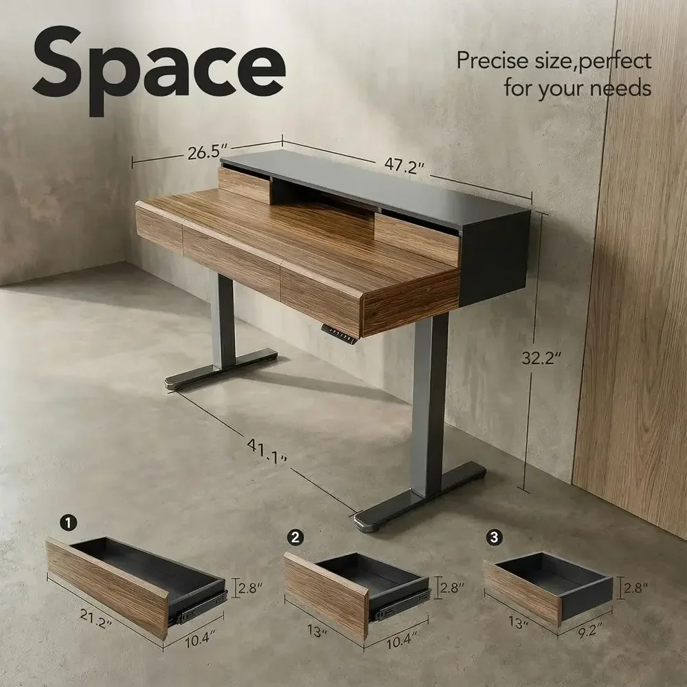 Solid Wood Electric Standing D - Monitor Riser Wood review and price