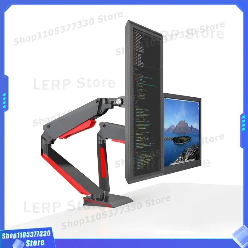 Aluminum Dual Monitor Arm 15 t - Desk Setup Dual Monitor review and price