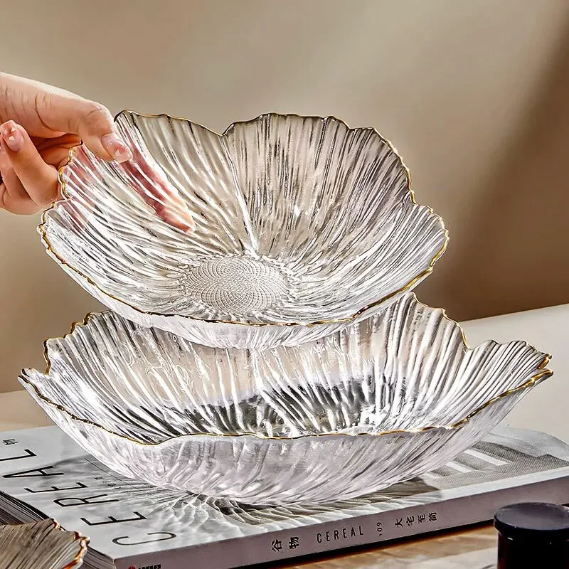 Petal Glass Fruit Plate Living - Desk Setup Minimalist review and price