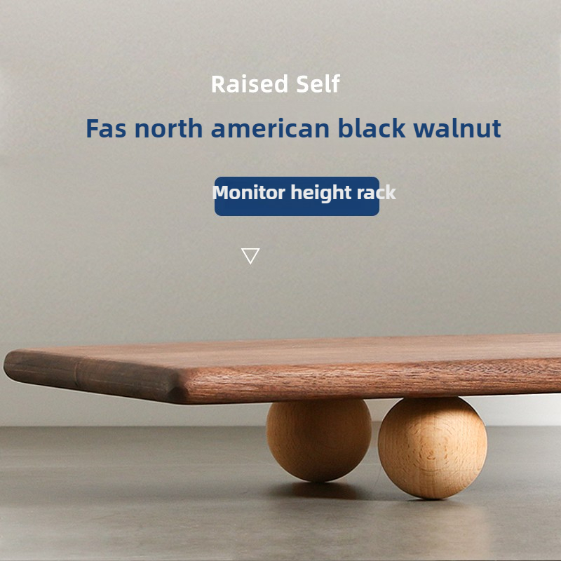 Natural Wood Desktop Riser Dua - Desk Setup Dual Monitor review and price