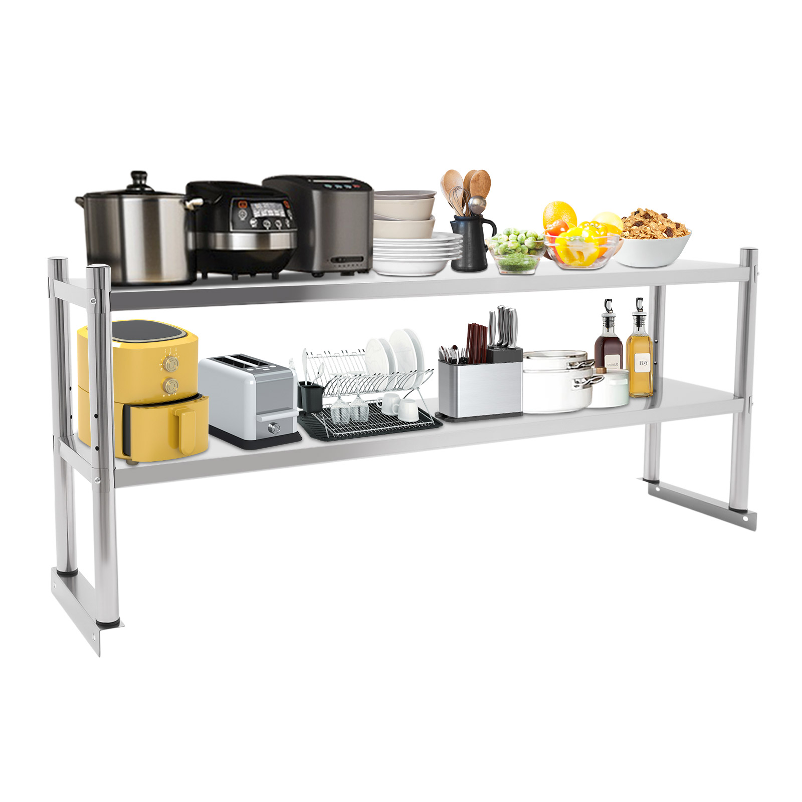 Stainless Steel Shelving, 2 Ti - Monitor Riser Wood review and price