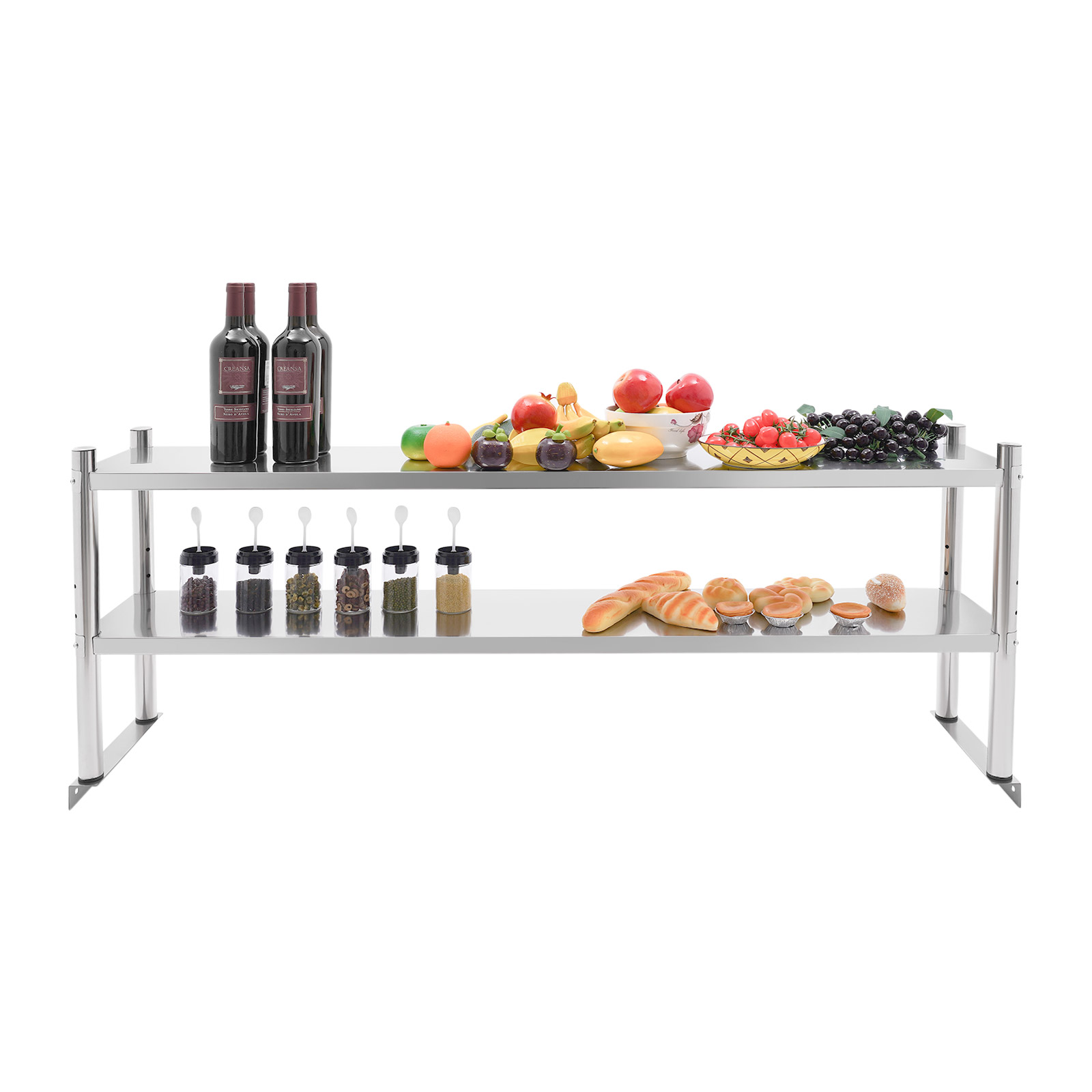 Stainless Steel Shelving, 2 Ti - Monitor Riser Wood review and price