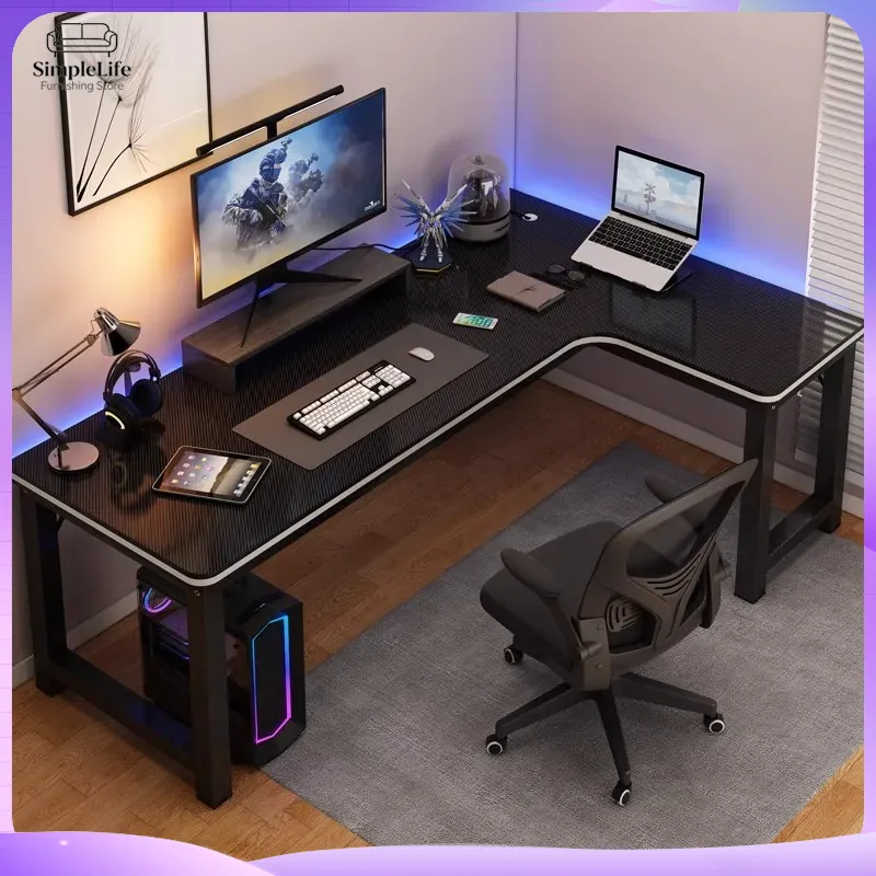 Corner Gaming Desk Computer De - Desk Setup Dual Monitor review and price