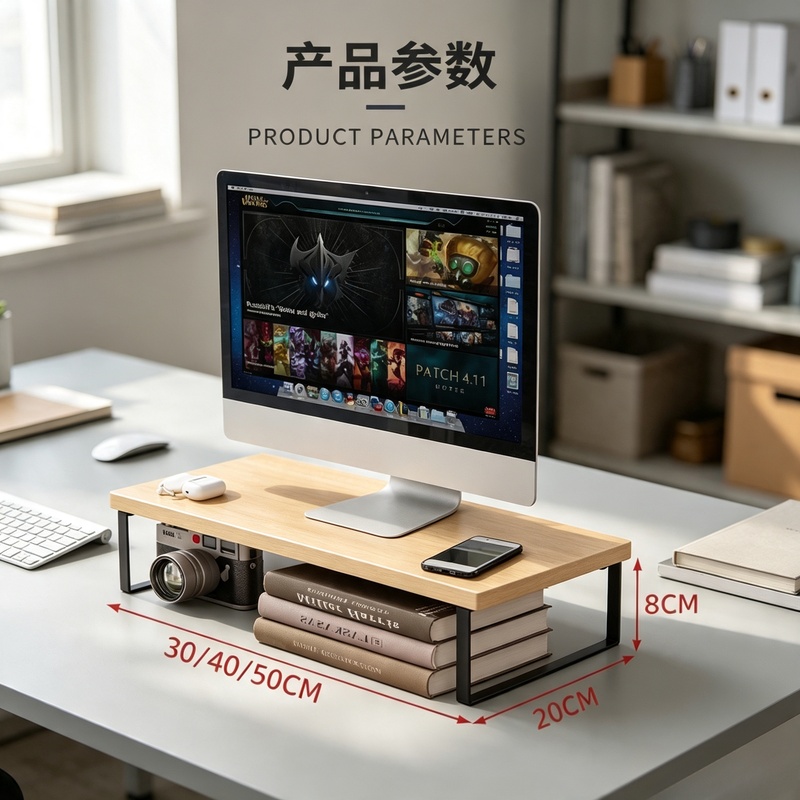 Elevated Desktop Monitor Riser - Monitor Riser Wood review and price