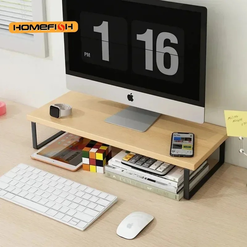 Elevated Desktop Monitor Riser - Monitor Riser Wood review and price