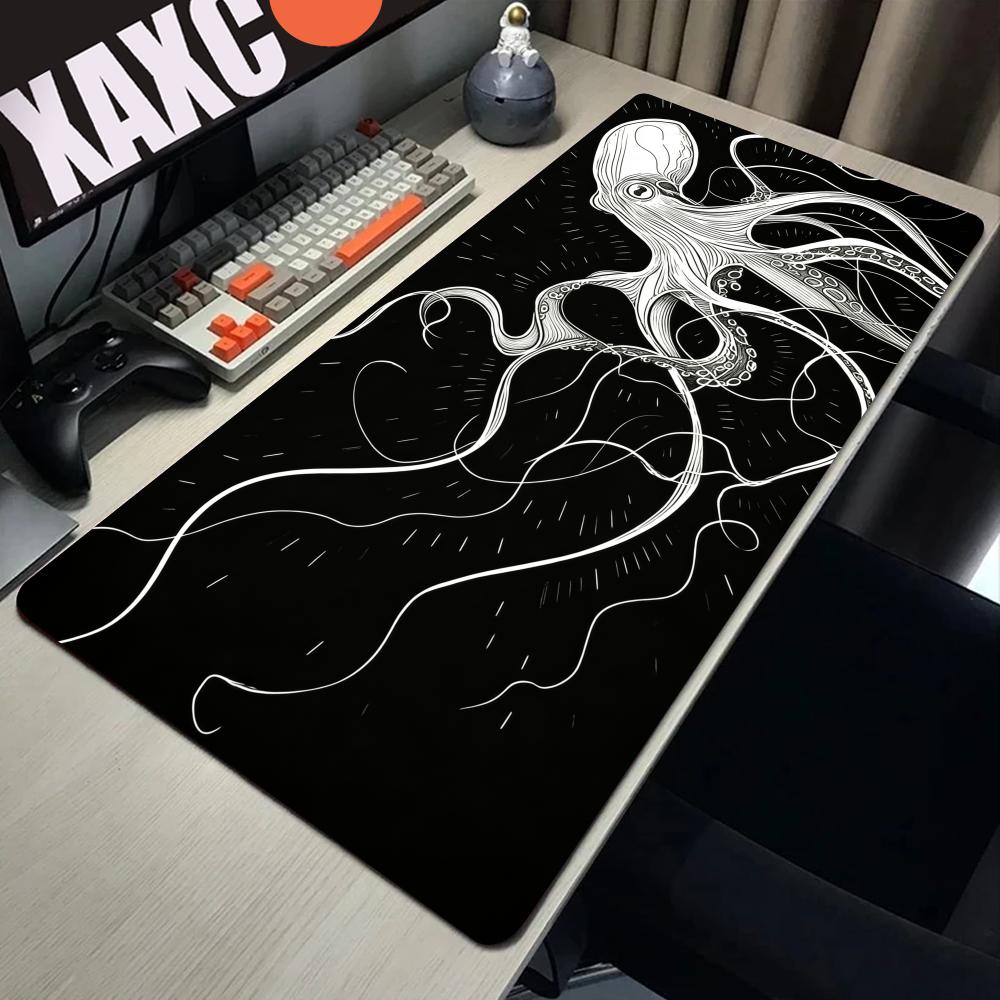 HYBXAXC Octopus Mouse Pad, Bla - Desk Setup Or Set Up review and price