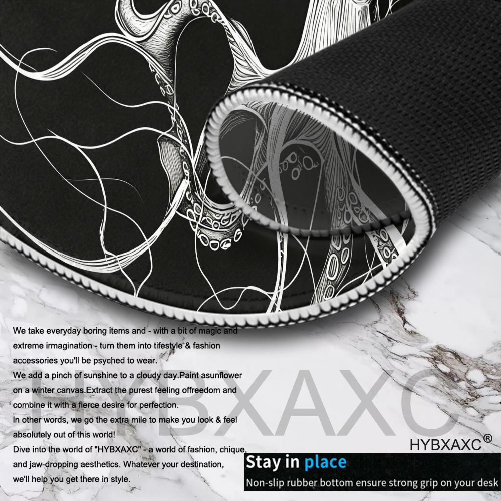 HYBXAXC Octopus Mouse Pad, Bla - Desk Setup Or Set Up review and price