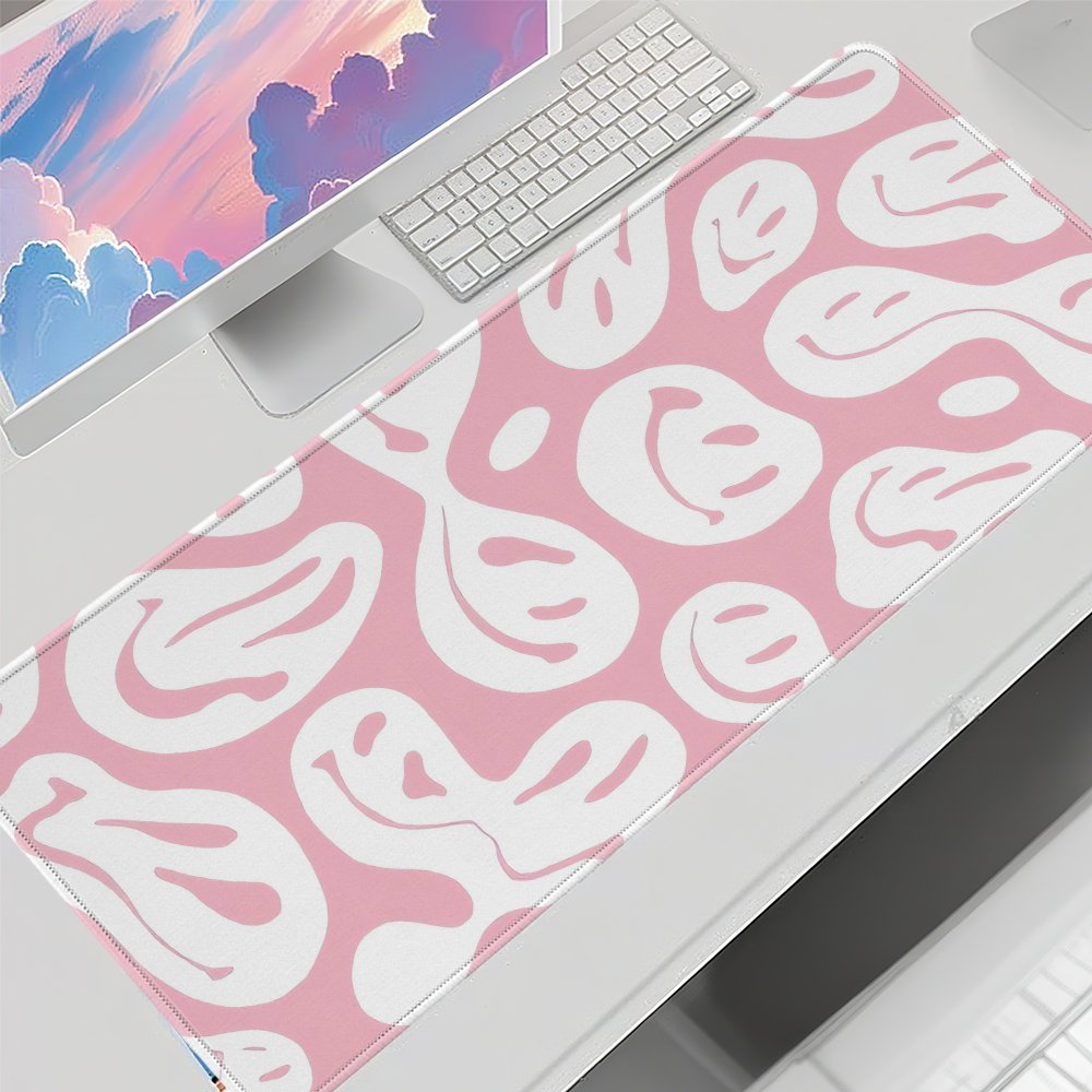 Aesthetic Pink Desk Mat Large  - Desk Setup For Studying review and price