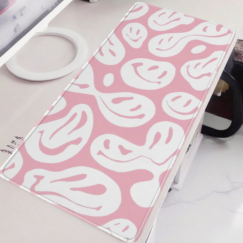 Aesthetic Pink Desk Mat Large  - Desk Setup For Studying review and price