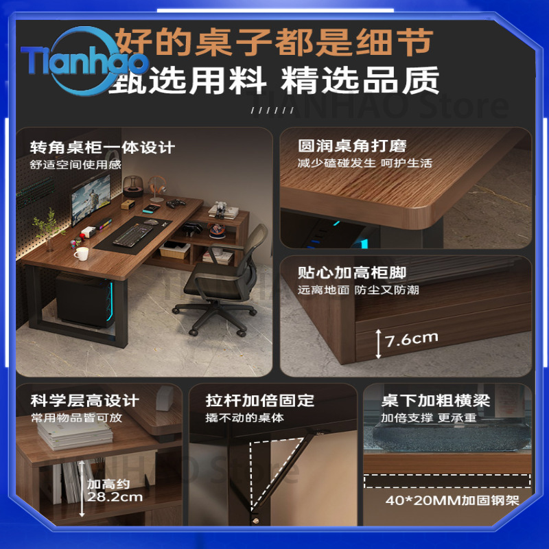 L Shaped Gaming Desk with Book - Desk Setup Dual Monitor review and price