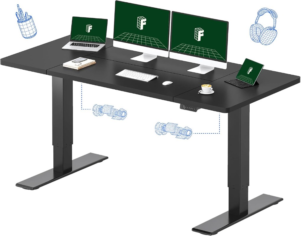 FLEXISPOT Electric Standing De - Desk Setup Dual Monitor review and price