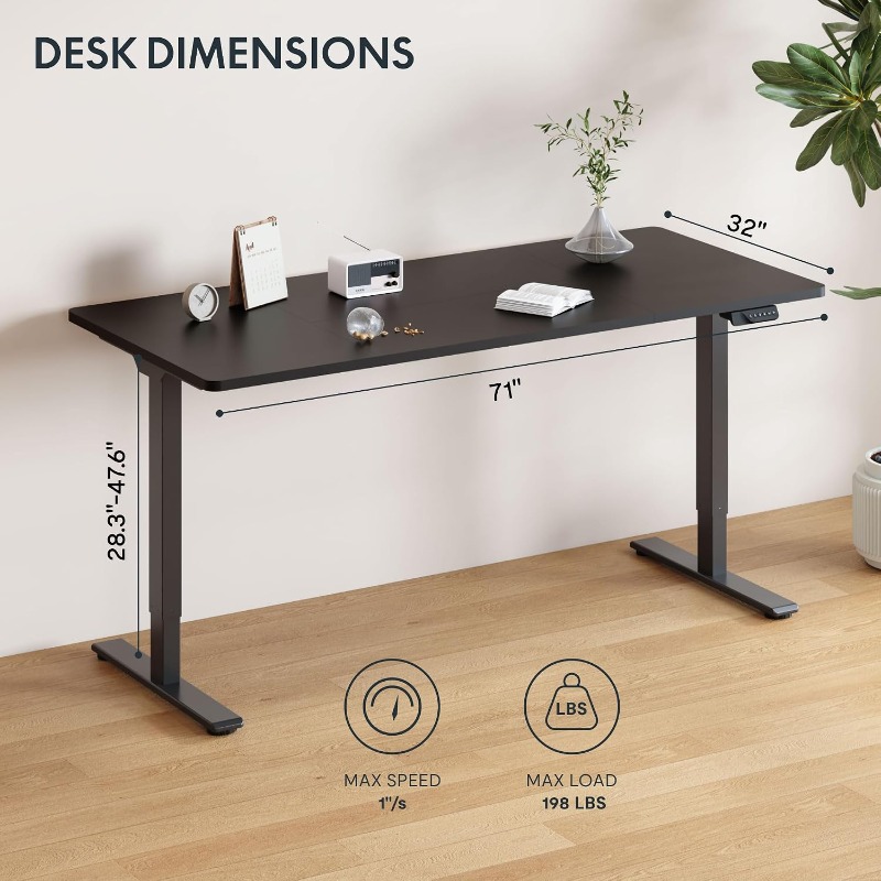 FLEXISPOT Electric Standing De - Desk Setup Dual Monitor review and price