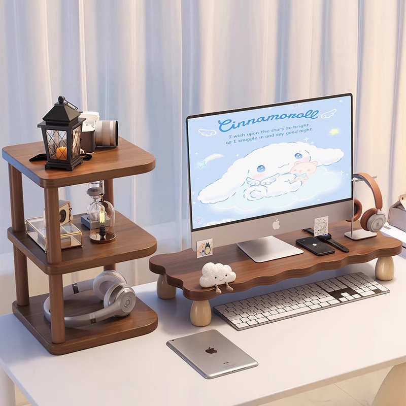 Adjustable Monitor Riser Deskt - Monitor Riser Wood review and price
