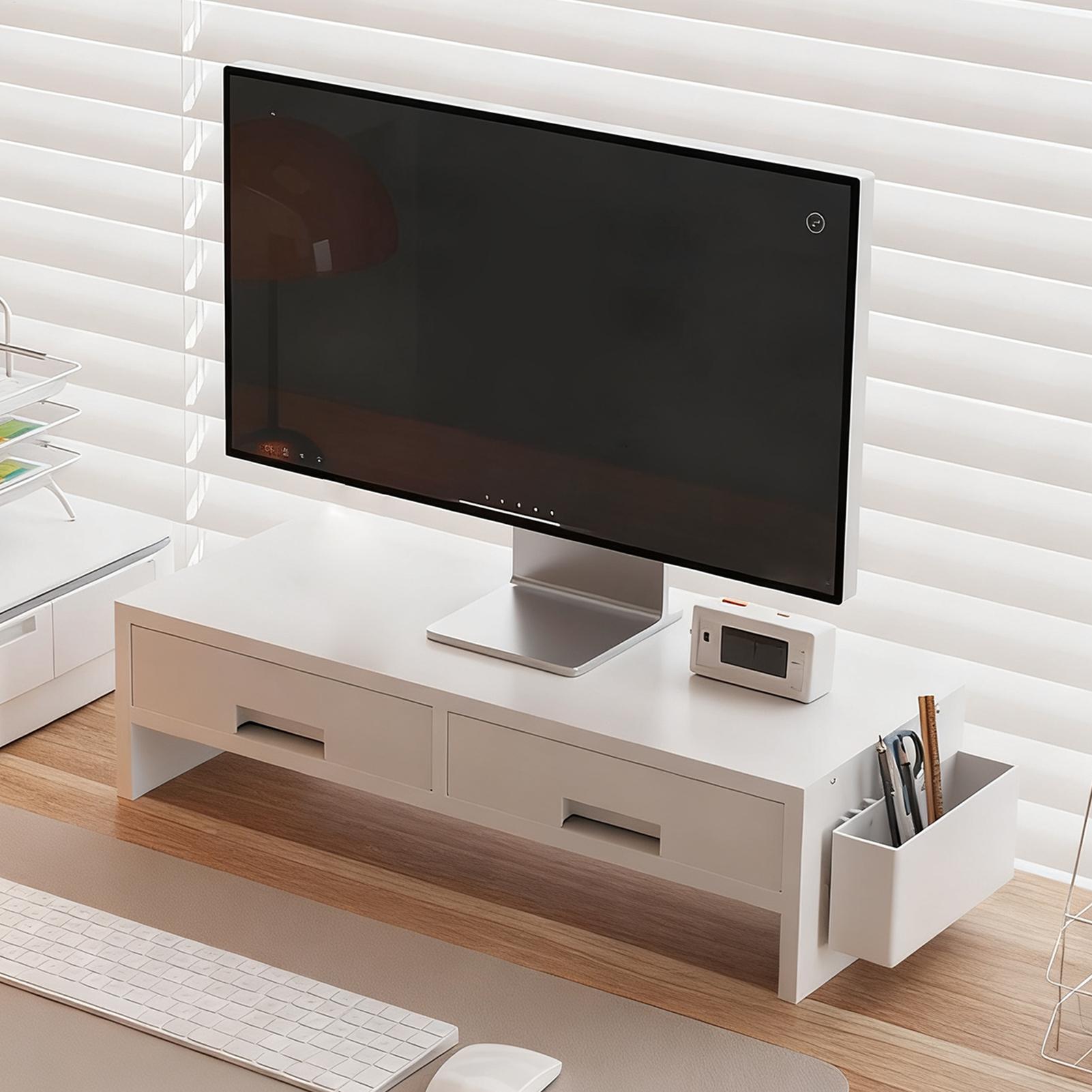 Desk Monitor Stand Riser Doubl - Monitor Riser Wood review and price