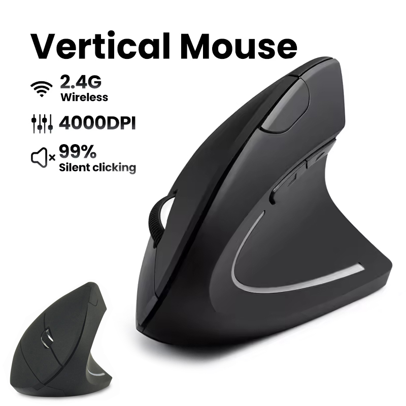 Ergonomic Wireless Mouse 1600  - Desk Setup For Studying review and price