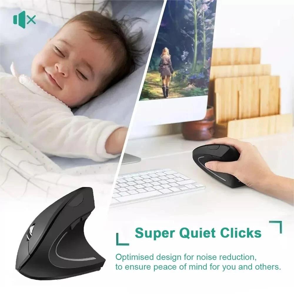 Ergonomic Wireless Mouse 1600  - Desk Setup For Studying review and price