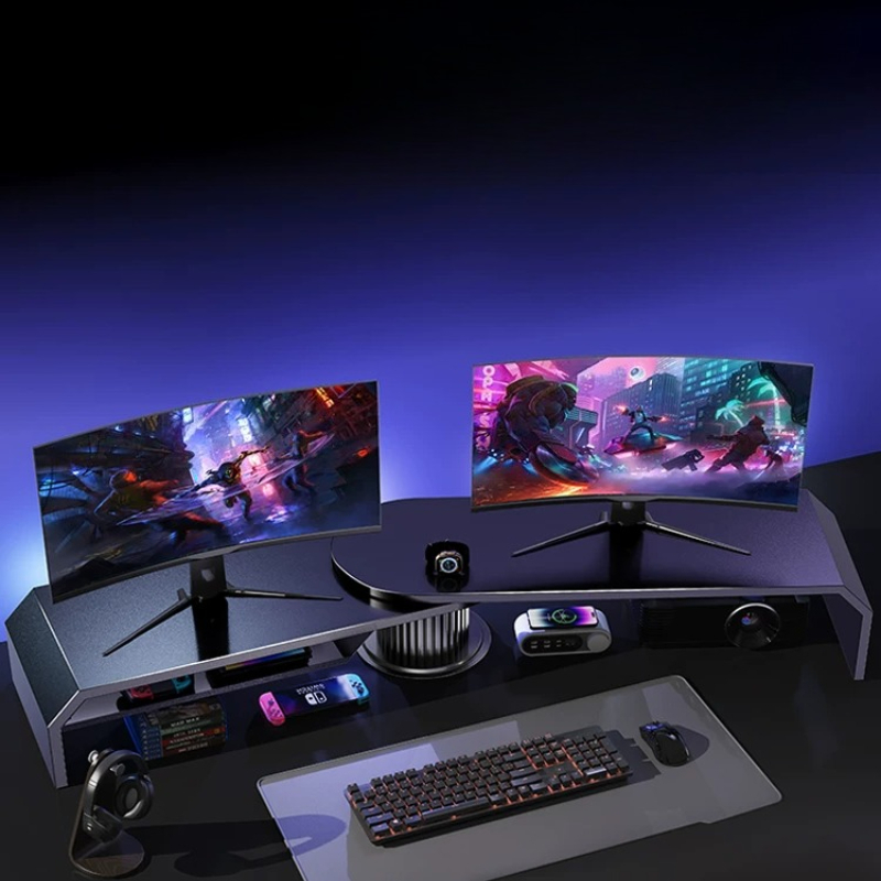 Gaming Dual Monitor Stand Offi - Desk Setup Dual Monitor review and price