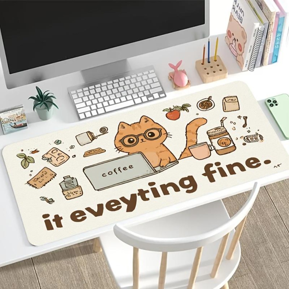 Hand-drawn patterns, an orange - Desk Setup Simple review and price