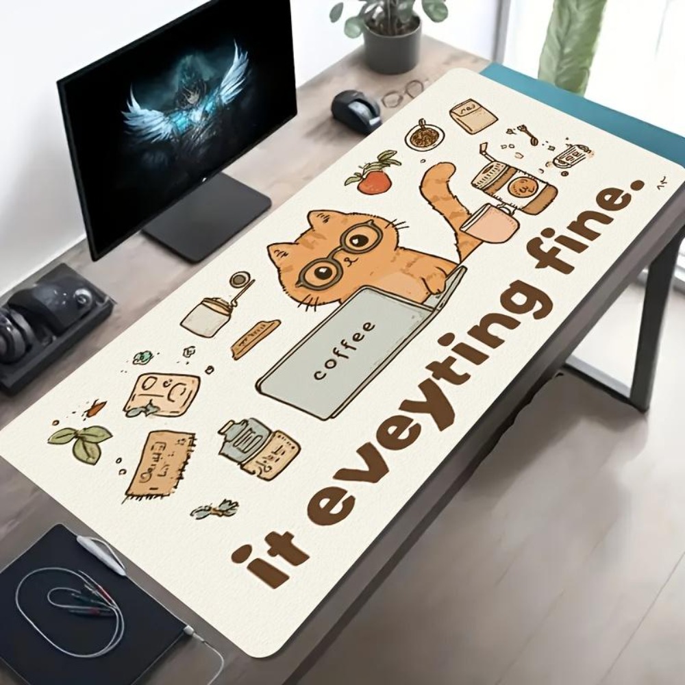 Hand-drawn patterns, an orange - Desk Setup Simple review and price