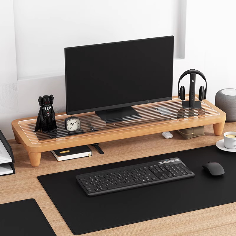 Desk Riser Monitor Stand with  - Monitor Riser Wood review and price
