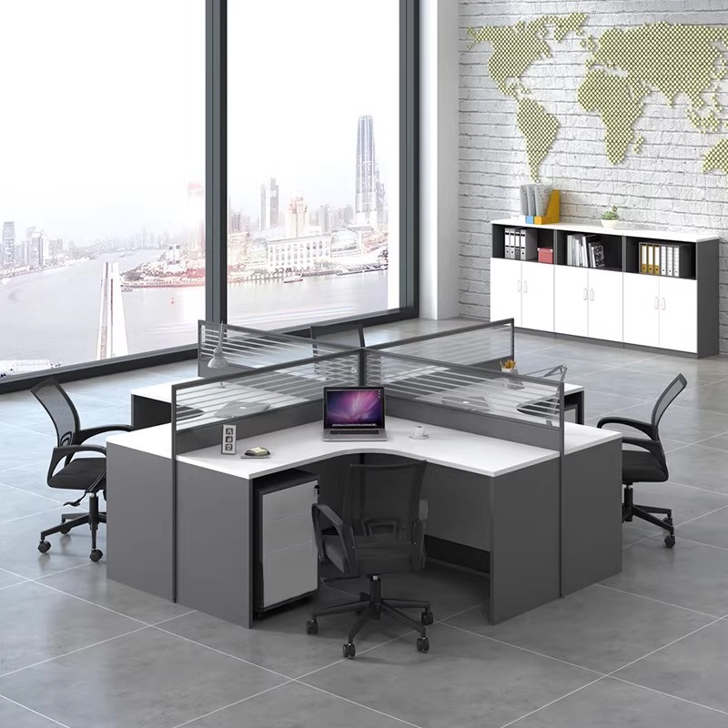 White Office Desk for 2 4 or 6 - Desk Setup Or Set Up review and price