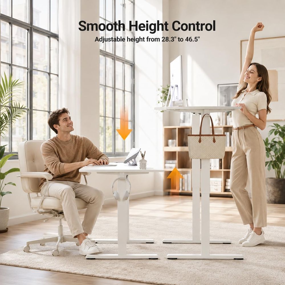 Motorized Adjustable Desk 48x2 - Desk Setup Dual Monitor review and price