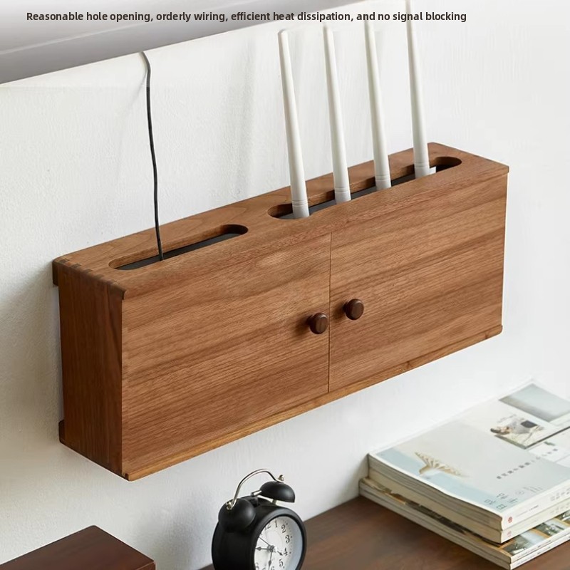 Solid Wood Router Organizer wi - Cable Box Organizer review and price