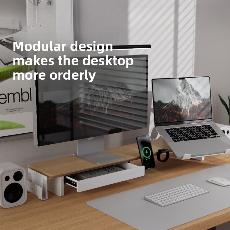 Modern Solid Wood Monitor Stan - Monitor Riser Wood review and price