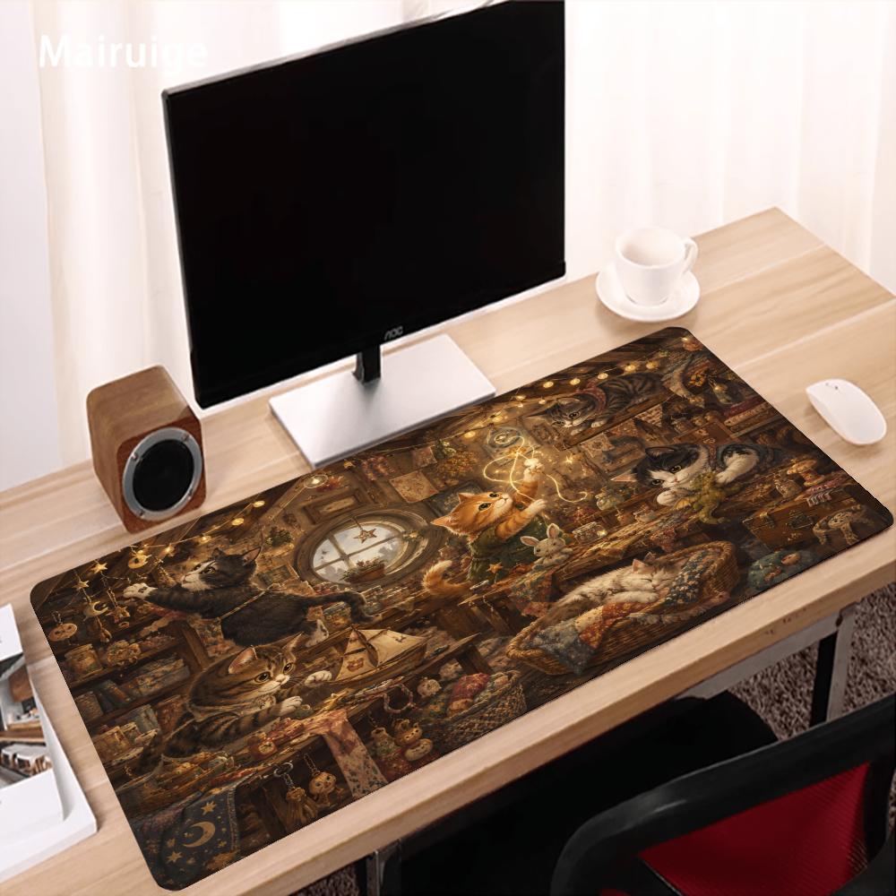 Cats Mouse Pad Anti-slip Desk  - Desk Setup For Studying review and price