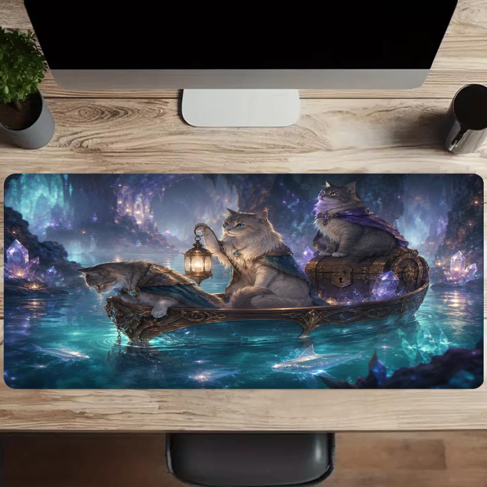 Cats Mouse Pad Anti-slip Desk  - Desk Setup For Studying review and price