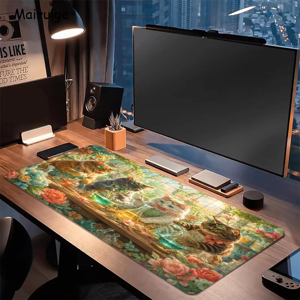 Cats Mouse Pad Anti-slip Desk  - Desk Setup For Studying review and price