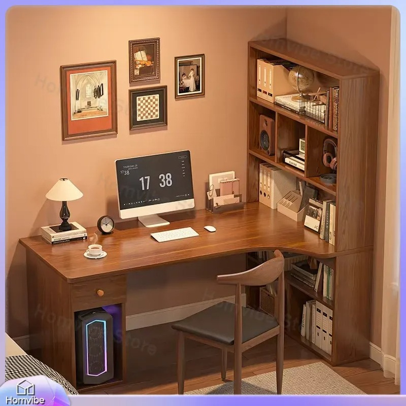 L Shaped Computer Desk with Bo - Desk Setup Dual Monitor review and price