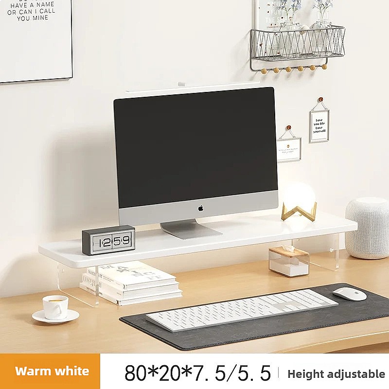 Walnut Monitor Stand Riser Adj - Monitor Riser Wood review and price