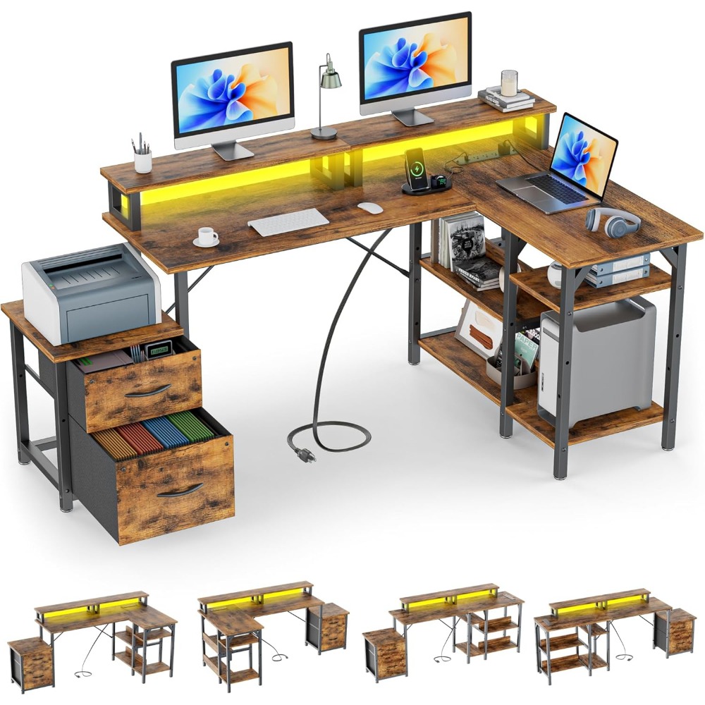 Office Desk with File Drawers& - Desk Setup Or Set Up review and price